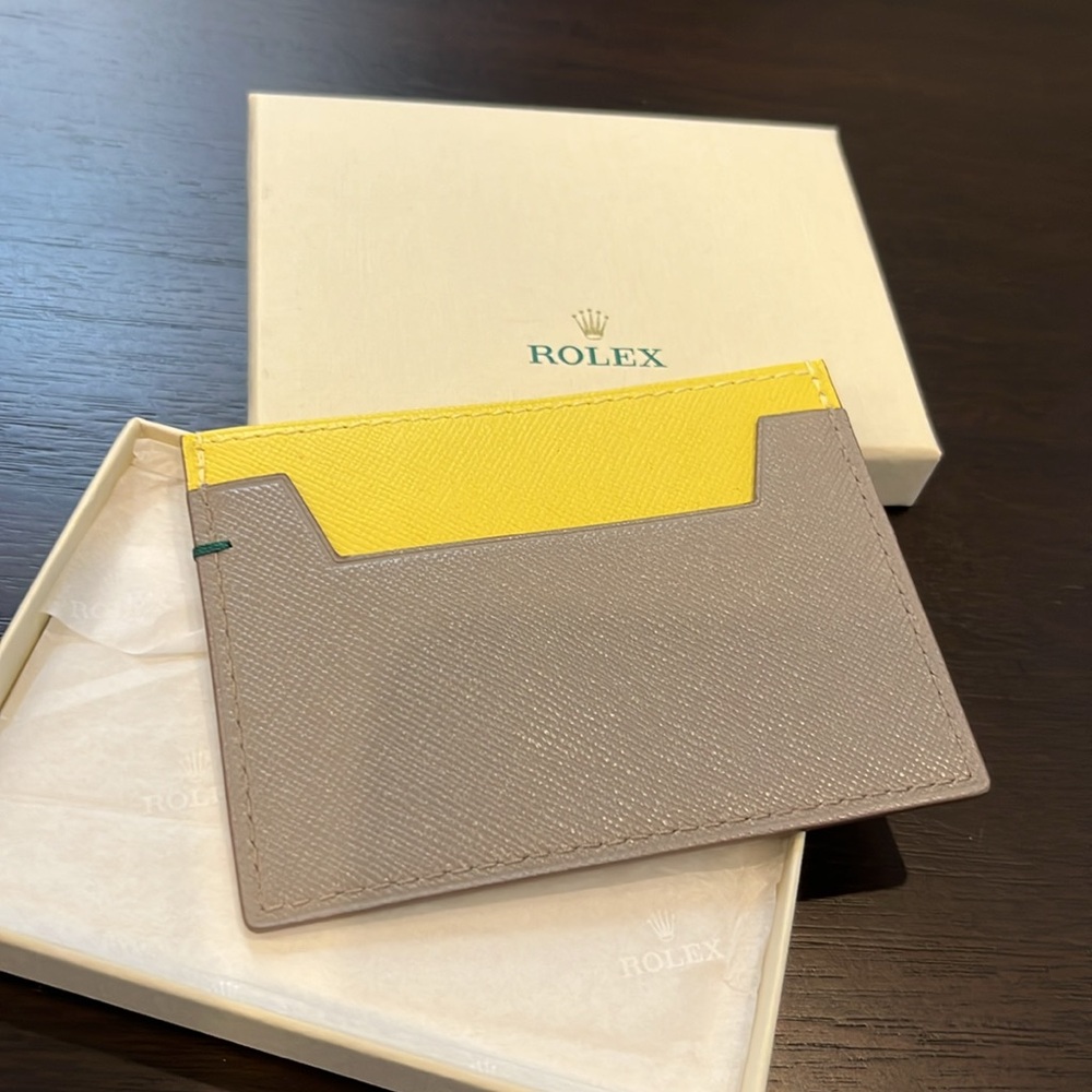 Rolex Leather Card Holder Brand new in box! Good for work office business gift